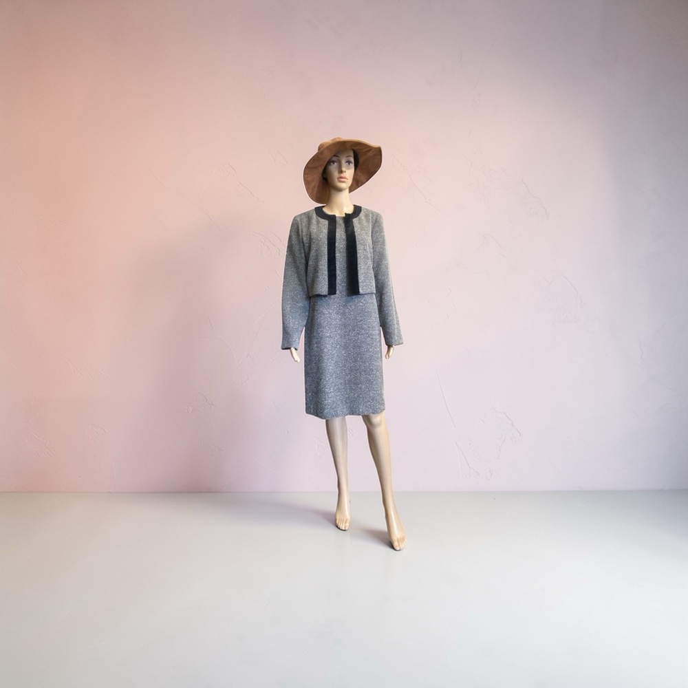 Talbots Gray Dress with Jacket